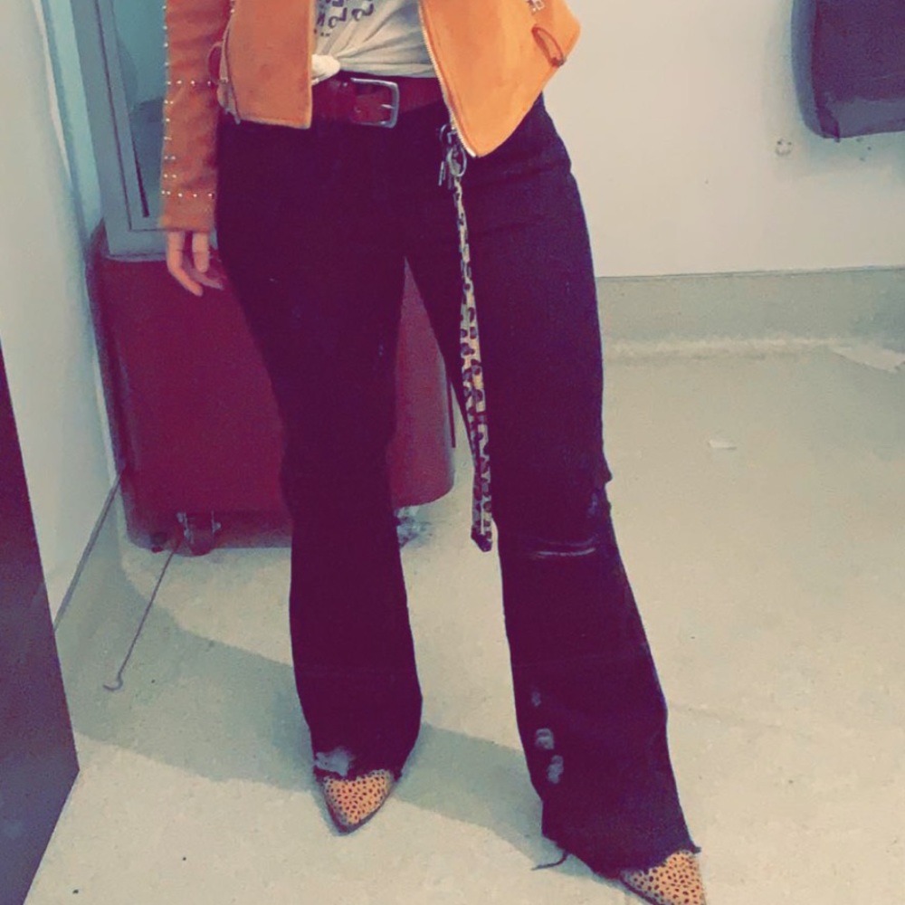 Flying Monkey Black Flare Pants